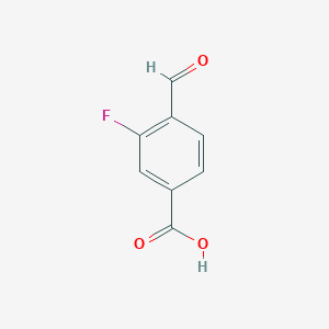 molecular formula C8H5FO3 B112204 3-Fluoro-4-formylbenzoic acid CAS No. 193290-80-1