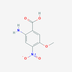 molecular formula C8H8N2O5 B112209 2-Amino-4-nitro-5-methoxybenzoic Acid CAS No. 196194-99-7