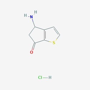 4-amino-4,5-dihydro-6H-cyclopenta[b]thiophen-6-one hydrochloride