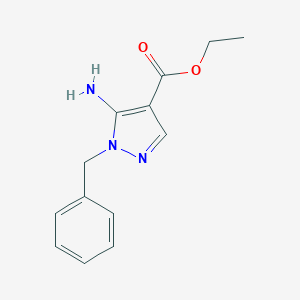 molecular formula C13H15N3O2 B112225 ethyl 5-amino-1-benzyl-1H-pyrazole-4-carboxylate CAS No. 19867-62-0