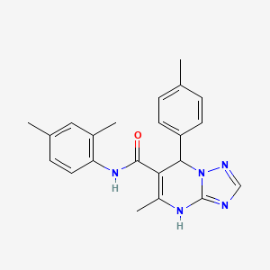 molecular formula C22H23N5O B11222689 N-(2,4-dimethylphenyl)-5-methyl-7-(4-methylphenyl)-4,7-dihydro[1,2,4]triazolo[1,5-a]pyrimidine-6-carboxamide 