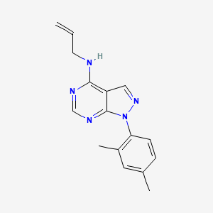 molecular formula C16H17N5 B11223512 1-(2,4-dimethylphenyl)-N-(prop-2-en-1-yl)-1H-pyrazolo[3,4-d]pyrimidin-4-amine 