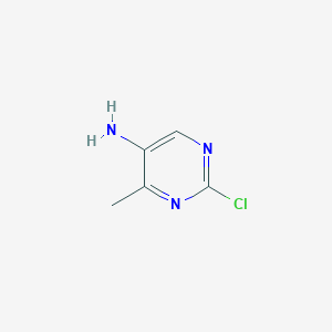 molecular formula C5H6ClN3 B112236 2-Chloro-4-methylpyrimidin-5-amine CAS No. 20090-69-1
