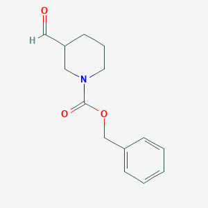 molecular formula C14H17NO3 B112244 Benzyl 3-formylpiperidine-1-carboxylate CAS No. 201478-72-0