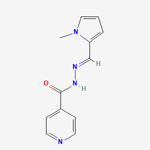 molecular formula C12H12N4O B11224887 N'-[(E)-(1-methyl-1H-pyrrol-2-yl)methylidene]pyridine-4-carbohydrazide 