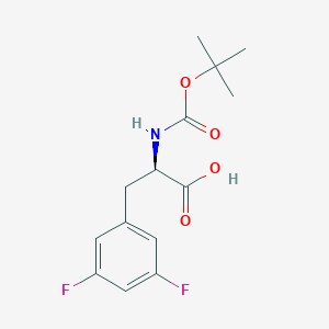 molecular formula C14H17F2NO4 B112257 Boc-3,5-difluoro-D-phenylalanine CAS No. 205445-53-0
