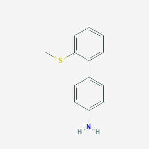 molecular formula C13H13NS B112270 2'-(Methylthio)-[1,1'-biphenyl]-4-amine CAS No. 209731-61-3