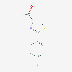 molecular formula C10H6BrNOS B112275 2-(4-Bromophenyl)thiazole-4-carbaldehyde CAS No. 21166-30-3
