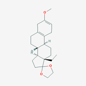 (8'R,9'S,13'S,14'S)-13'-Ethyl-3'-methoxyspiro[1,3-dioxolane-2,17'-4,6,7,8,9,11,12,14,15,16-decahydro-1H-cyclopenta[a]phenanthrene]