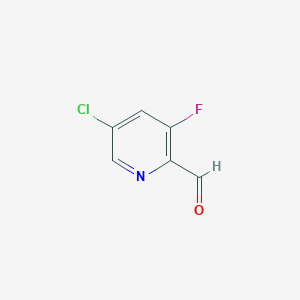 molecular formula C6H3ClFNO B112283 5-氯-3-氟吡啶-2-甲醛 CAS No. 214055-11-5