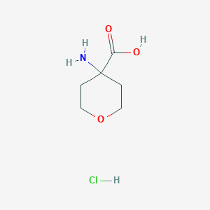 molecular formula C6H12ClNO3 B112297 4-Aminotetrahydro-2H-pyran-4-carboxylic acid hydrochloride CAS No. 217299-03-1