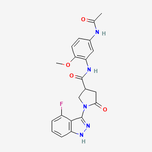 molecular formula C21H20FN5O4 B11229709 C21H20FN5O4 