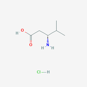 molecular formula C6H14ClNO2 B112307 (R)-3-Amino-4-methylpentanoic acid hydrochloride CAS No. 219310-09-5