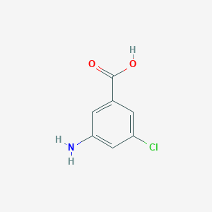 molecular formula C7H6ClNO2 B112310 3-Amino-5-chlorobenzoic acid CAS No. 21961-30-8