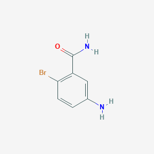 molecular formula C7H7BrN2O B112314 5-Amino-2-bromobenzamide CAS No. 220583-56-2