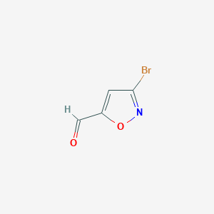 molecular formula C4H2BrNO2 B112315 3-溴-5-异噁唑甲醛 CAS No. 220780-57-4