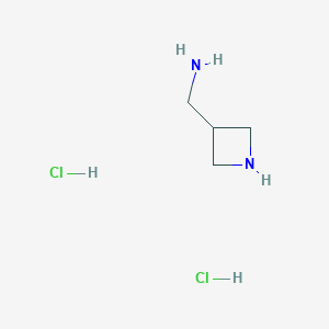 molecular formula C4H11ClN2 B112316 Azetidin-3-ylmethanamine dihydrochloride CAS No. 221095-80-3