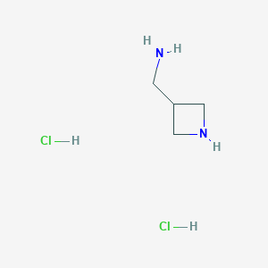 molecular formula C4H12Cl2N2 B112316 Azetidin-3-ylmethanamine dihydrochloride CAS No. 221095-80-3