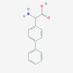 molecular formula C14H13NO2 B112317 Amino-biphenyl-4-YL-acetic acid CAS No. 221101-61-7