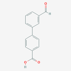 molecular formula C14H10O3 B112321 4-(3-formylphenyl)benzoic Acid CAS No. 222180-23-6