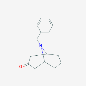 molecular formula C15H19NO B112329 9-Benzyl-9-azabicyclo[3.3.1]nonan-3-one CAS No. 2291-58-9