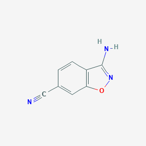 molecular formula C8H5N3O B112330 3-Amino-1,2-benzisoxazole-6-carbonitrile CAS No. 229623-53-4