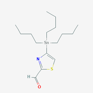 molecular formula C16H29NOSSn B112333 2-甲酰基-4-(三丁基锡基)噻唑 CAS No. 231278-14-1