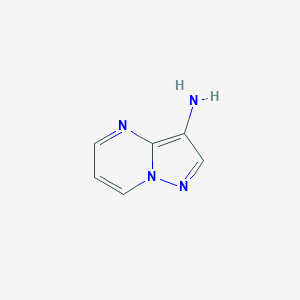 molecular formula C6H6N4 B112336 Pyrazolo[1,5-a]pyrimidin-3-amine CAS No. 232600-93-0