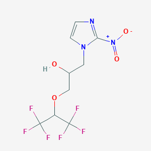 1H-Imidazole-1-ethanol, 2-nitro-alpha-((2,2,2-trifluoro-1-(trifluoromethyl)ethoxy)methyl)-