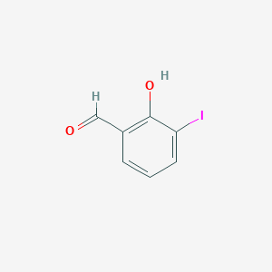 molecular formula C7H5IO2 B112340 2-Hydroxy-3-iodobenzaldehyde CAS No. 23602-64-4