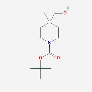molecular formula C12H23NO3 B112343 叔丁基 4-(羟甲基)-4-甲基哌啶-1-羧酸酯 CAS No. 236406-21-6