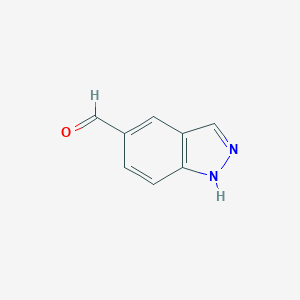 molecular formula C8H6N2O B112364 1H-Indazole-5-carbaldehyde CAS No. 253801-04-6