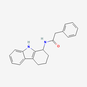 molecular formula C20H20N2O B11236524 2-phenyl-N-(2,3,4,9-tetrahydro-1H-carbazol-1-yl)acetamide 