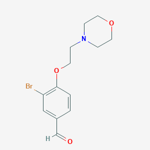 molecular formula C13H16BrNO3 B112373 3-溴-4-(2-吗啉基乙氧基)苯甲醛 CAS No. 258831-64-0
