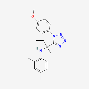 molecular formula C20H25N5O B11238227 N-{2-[1-(4-methoxyphenyl)-1H-tetrazol-5-yl]butan-2-yl}-2,4-dimethylaniline 