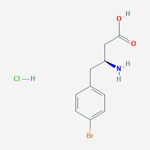 molecular formula C10H13BrClNO2 B112385 (S)-3-Amino-4-(4-bromophenyl)butanoic acid hydrochloride CAS No. 270062-84-5
