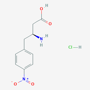 molecular formula C10H13ClN2O4 B112386 (S)-3-Amino-4-(4-nitrophenyl)butanoic acid hydrochloride CAS No. 270062-87-8