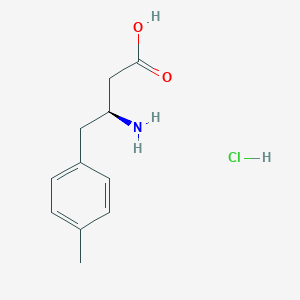 molecular formula C11H16ClNO2 B112387 (S)-3-Amino-4-(p-tolyl)butanoic acid hydrochloride CAS No. 270062-95-8