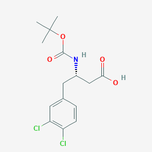 molecular formula C15H19Cl2NO4 B112389 (S)-3-((叔丁氧羰基)氨基)-4-(3,4-二氯苯基)丁酸 CAS No. 270063-51-9