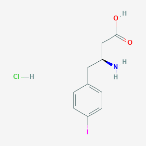 B112390 (S)-3-Amino-4-(4-iodophenyl)butanoic acid hydrochloride CAS No. 270065-70-8