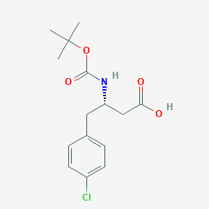 molecular formula C15H20ClNO4 B112394 (S)-3-((叔丁氧羰基)氨基)-4-(4-氯苯基)丁酸 CAS No. 270596-42-4