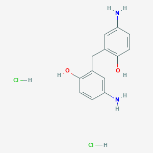 molecular formula C13H16Cl2N2O2 B112396 2,2'-Methylenebis(4-aminophenol) dihydrochloride CAS No. 27311-52-0
