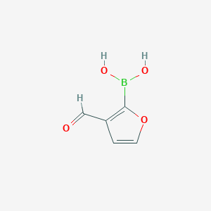 molecular formula C5H5BO4 B112398 3-Formylfuran-2-boronic acid CAS No. 27339-38-4