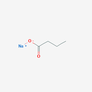 molecular formula C₄H₇O₂ . Na B001124 丁酸钠 CAS No. 156-54-7