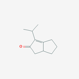 molecular formula C11H16O B011240 1-isopropyl-3a,4,5,6-tetrahydro-3H-pentalen-2-one CAS No. 109841-33-0