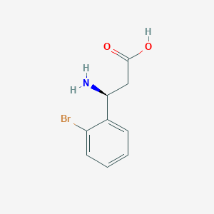 molecular formula C9H10BrNO2 B112404 (S)-3-Amino-3-(2-bromo-phenyl)-propionic acid CAS No. 275826-34-1