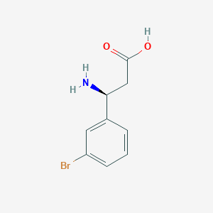 molecular formula C9H10BrNO2 B112405 (S)-3-Amino-3-(3-bromo-phenyl)-propionic acid CAS No. 275826-35-2