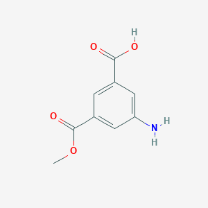 molecular formula C9H9NO4 B112413 3-Amino-5-(methoxycarbonyl)benzoic acid CAS No. 28179-47-7