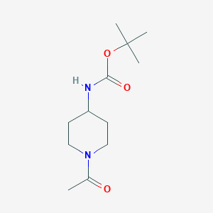 molecular formula C12H22N2O3 B112417 tert-Butyl (1-acetylpiperidin-4-yl)carbamate CAS No. 283167-28-2