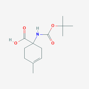 molecular formula C13H21NO4 B112424 1-(Boc-amino)-4-methyl-cyclohex-3-ene-1-carboxylic acid CAS No. 289914-86-9